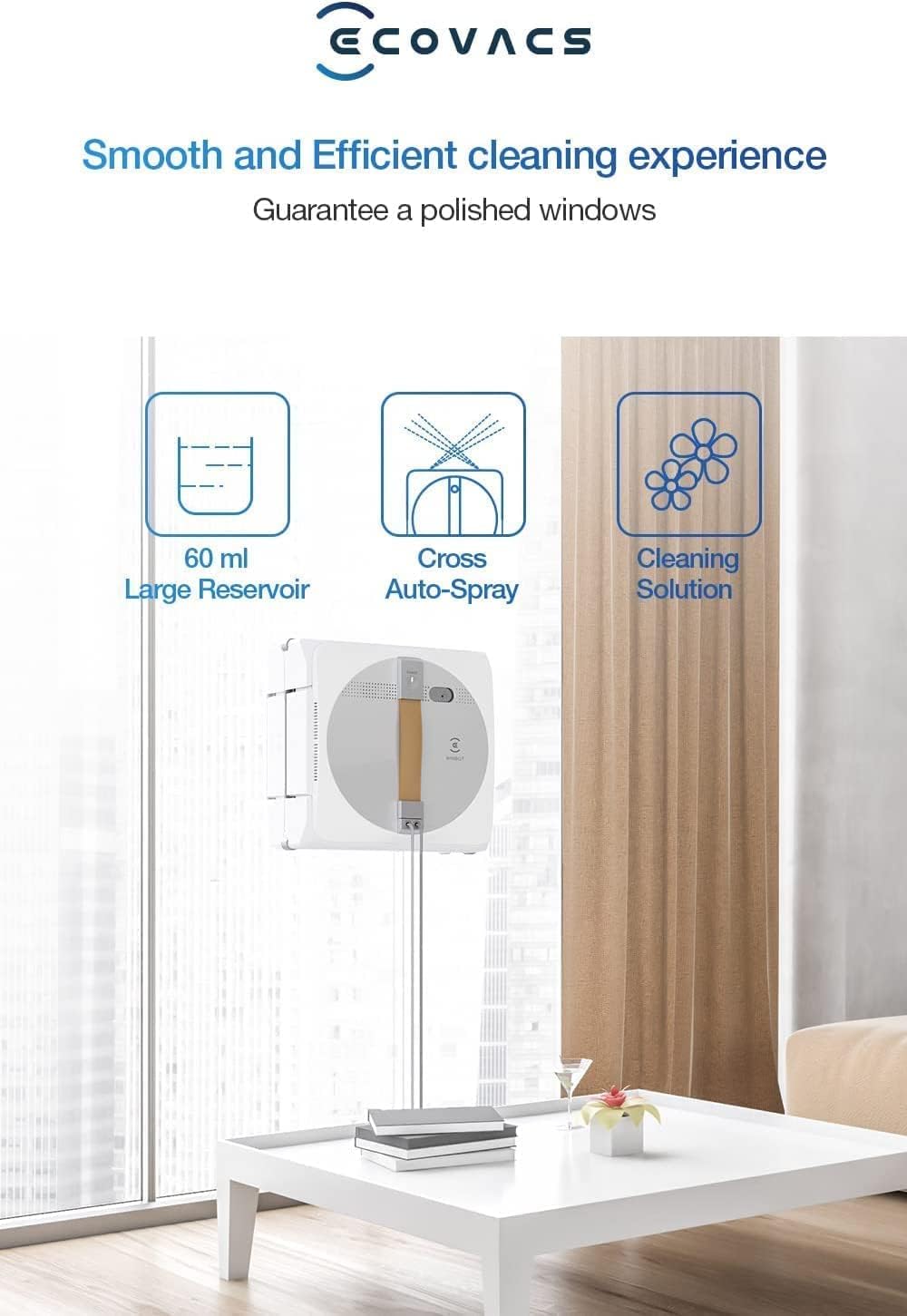 ربات شیشه پاک کن اکووکس مدل Ecovacs Winbot W1 Pro Window Cleaner