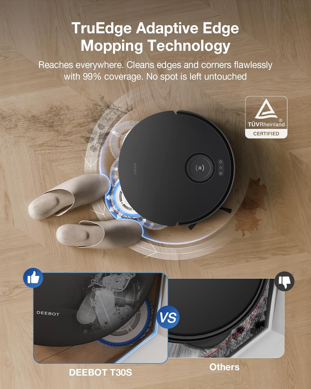 جارو رباتیک اکووکس Ecovacs T30s Combo Robot Vacuum Cleaner